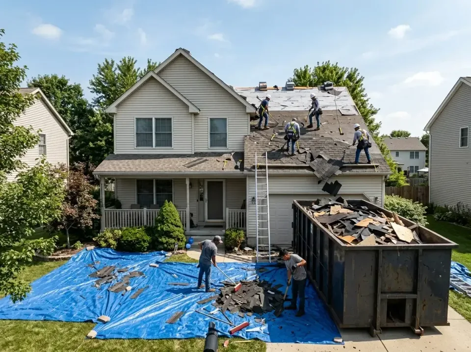 roof-replacement-debris-remova-004 — frequently asked questions, Cheapest Dumpster Rentals in Frankfort, IL